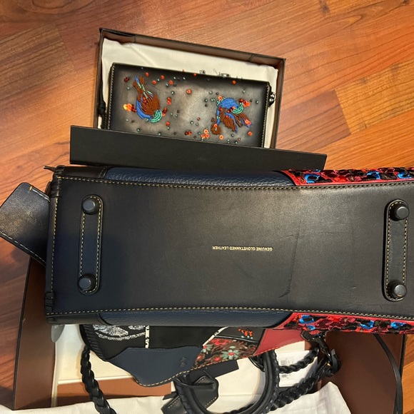 Coach New York Rogue With Embellished Patchwork Bag & Wallet - Picture 6 of 10